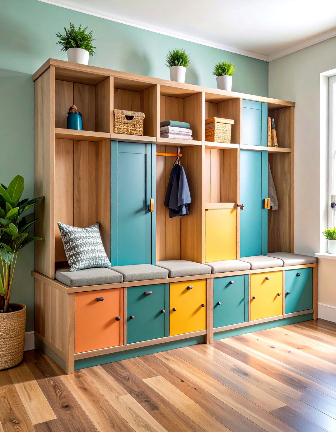 Modular Stackable Bench System - 24 Mudroom Bench Ideas