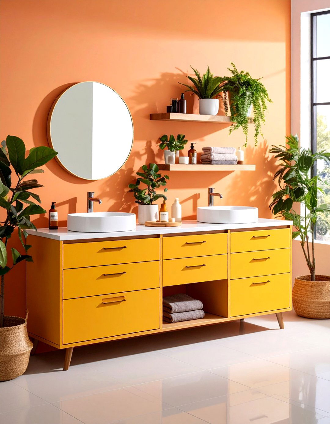 Modular Vanity System with Interchangeable Components - 24 Small Bathroom Vanity Ideas