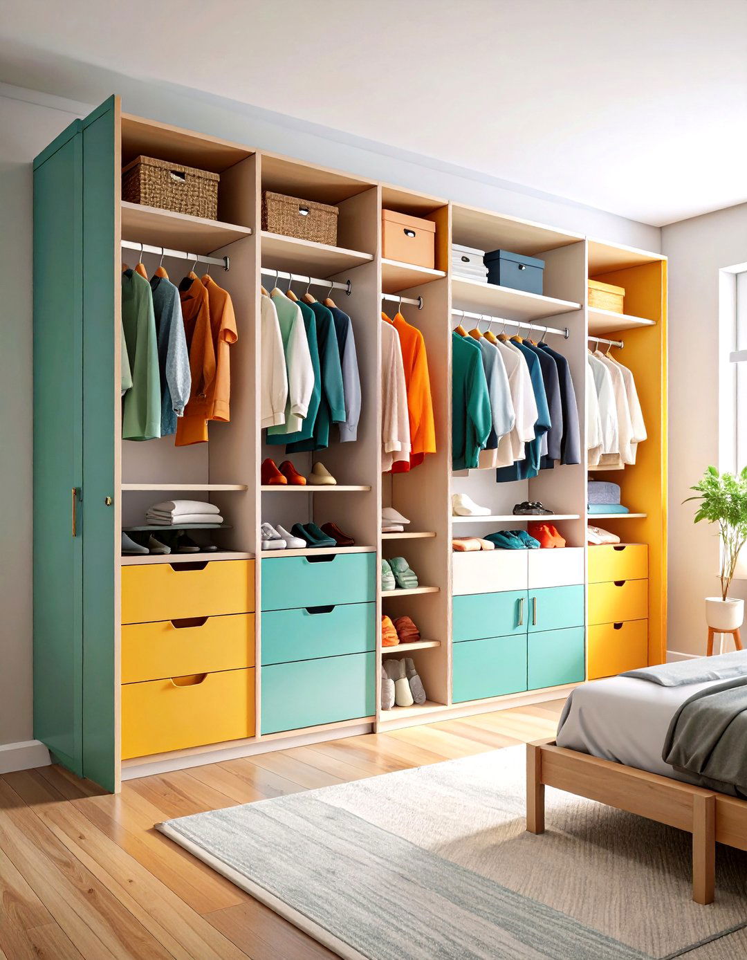 Modular Wall Mounted System - 24 Open Closet Ideas