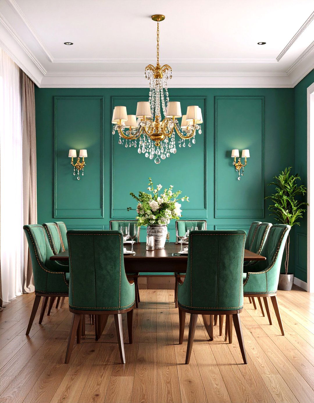 Molded Panel Wall Treatments - 24 Dining Room Accent Wall Ideas