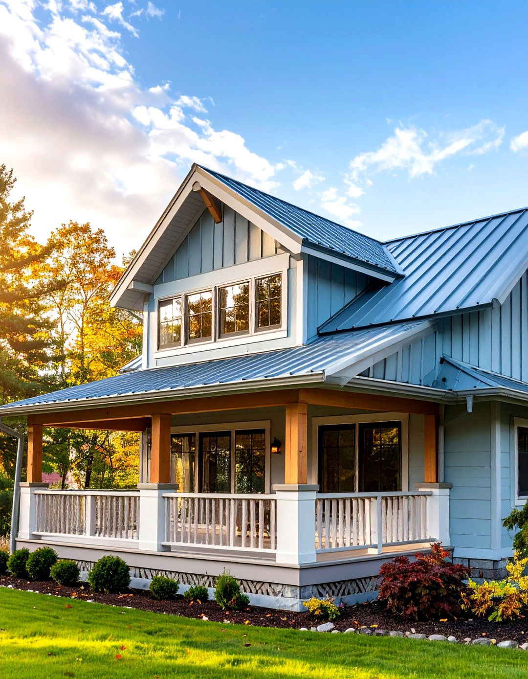 Monitor Style Metal Roofing - 24 Metal Roof Porch Design Ideas