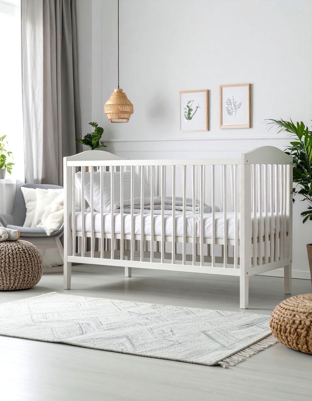 Monochromatic Bedding Ensemble - 24 Minimalist Nursery Ideas