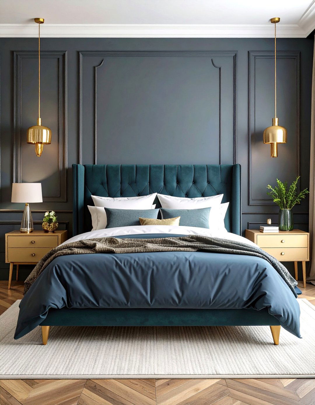 Monochromatic Charcoal Bedroom Design - 24 Charcoal Bedroom Ideas