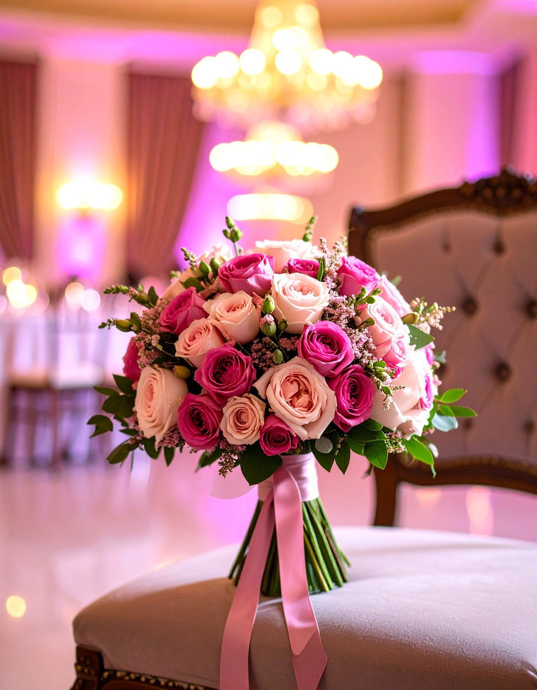 Monochromatic Elegance Wedding Bouquet - 24 Wedding Bouquet Ideas