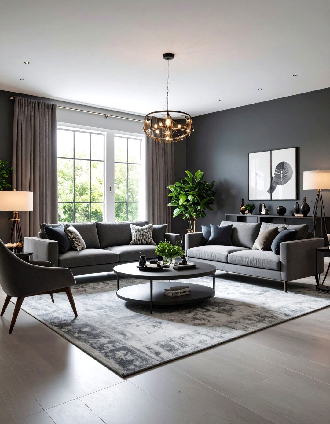 Monochromatic Great Room with Textural Interest - 24 Great Room Ideas
