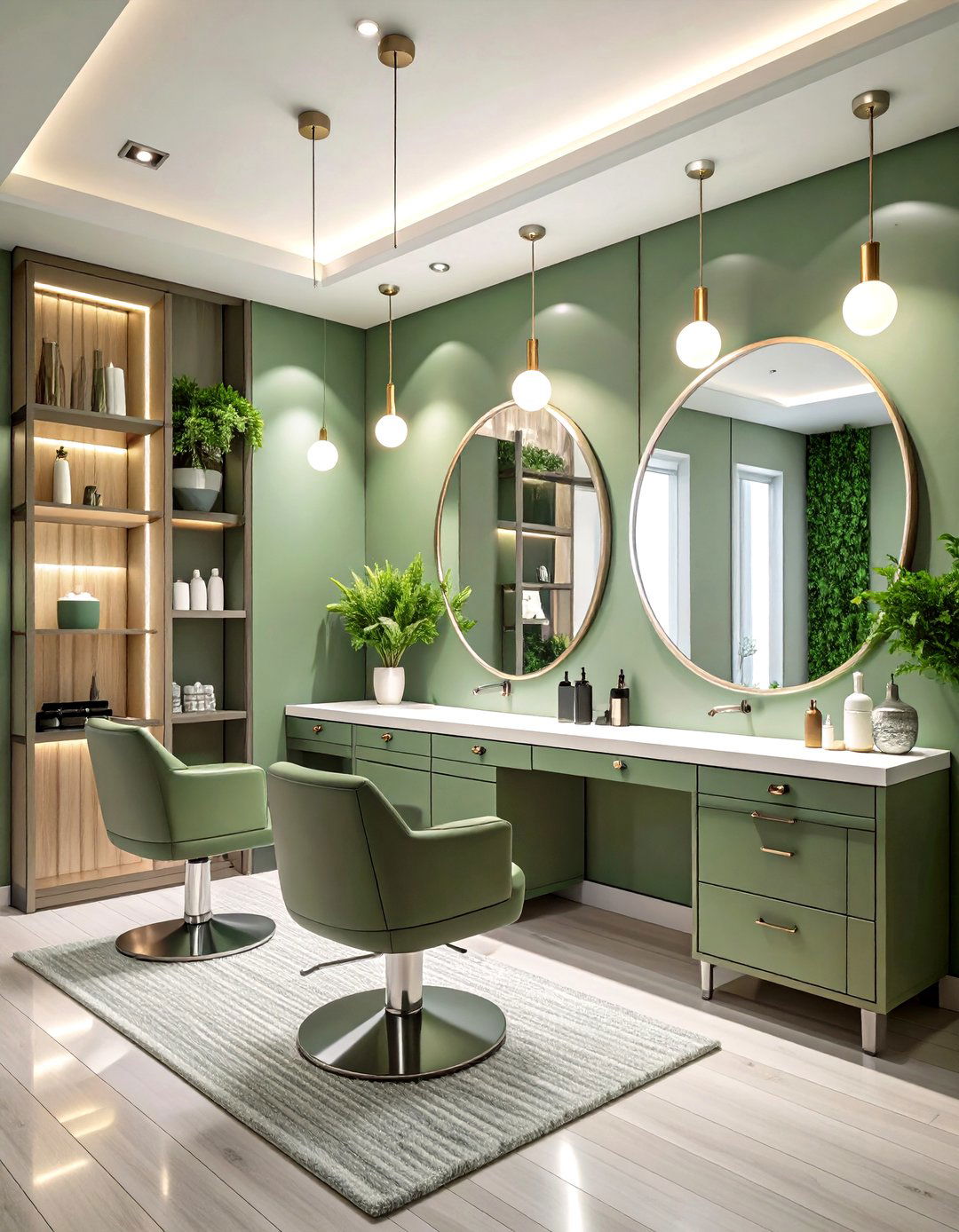 Monochromatic Lash Room Elegance - 24 Lash Room Ideas