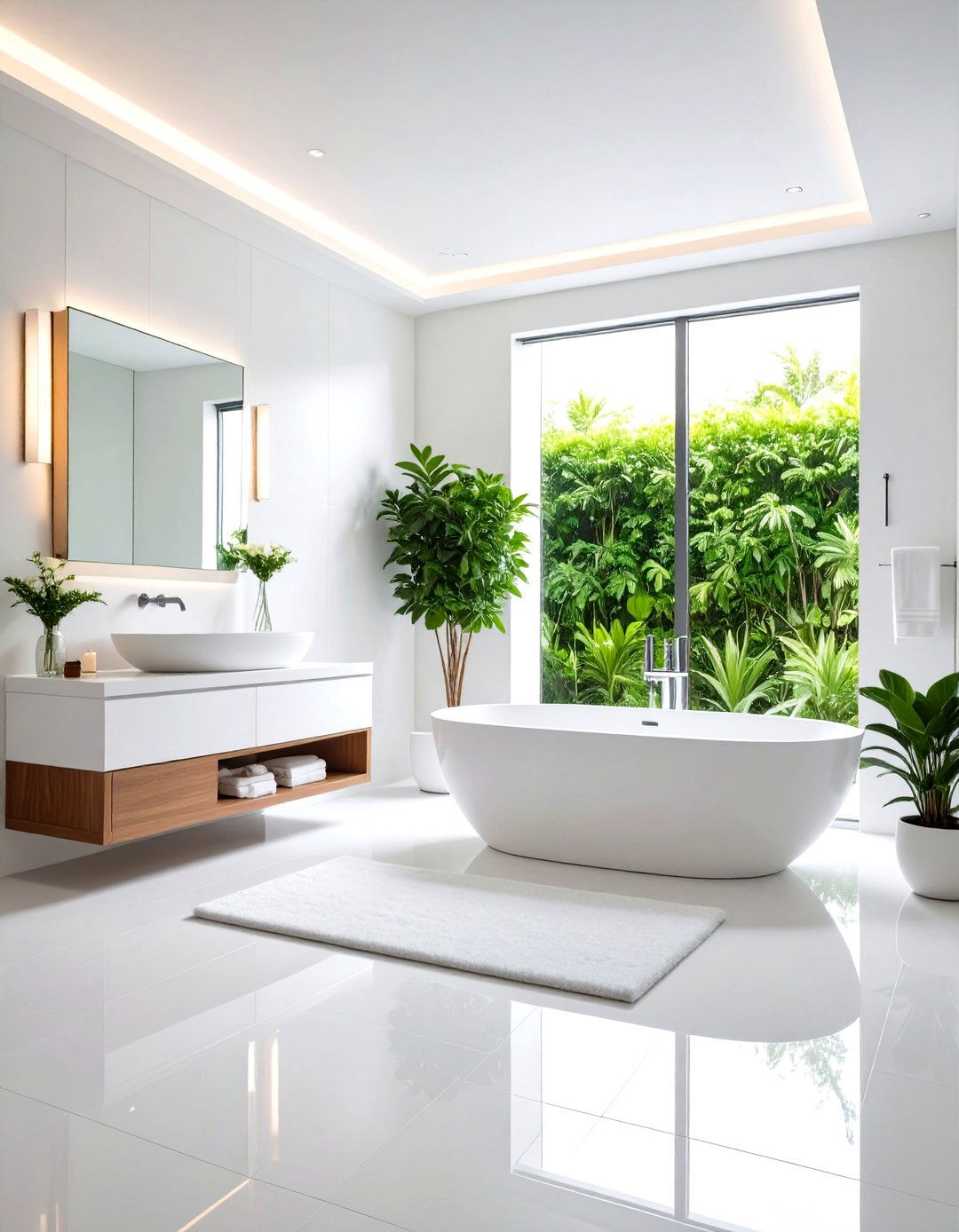 Monochromatic Luxury Spa Design - 24 Spa Decor Ideas