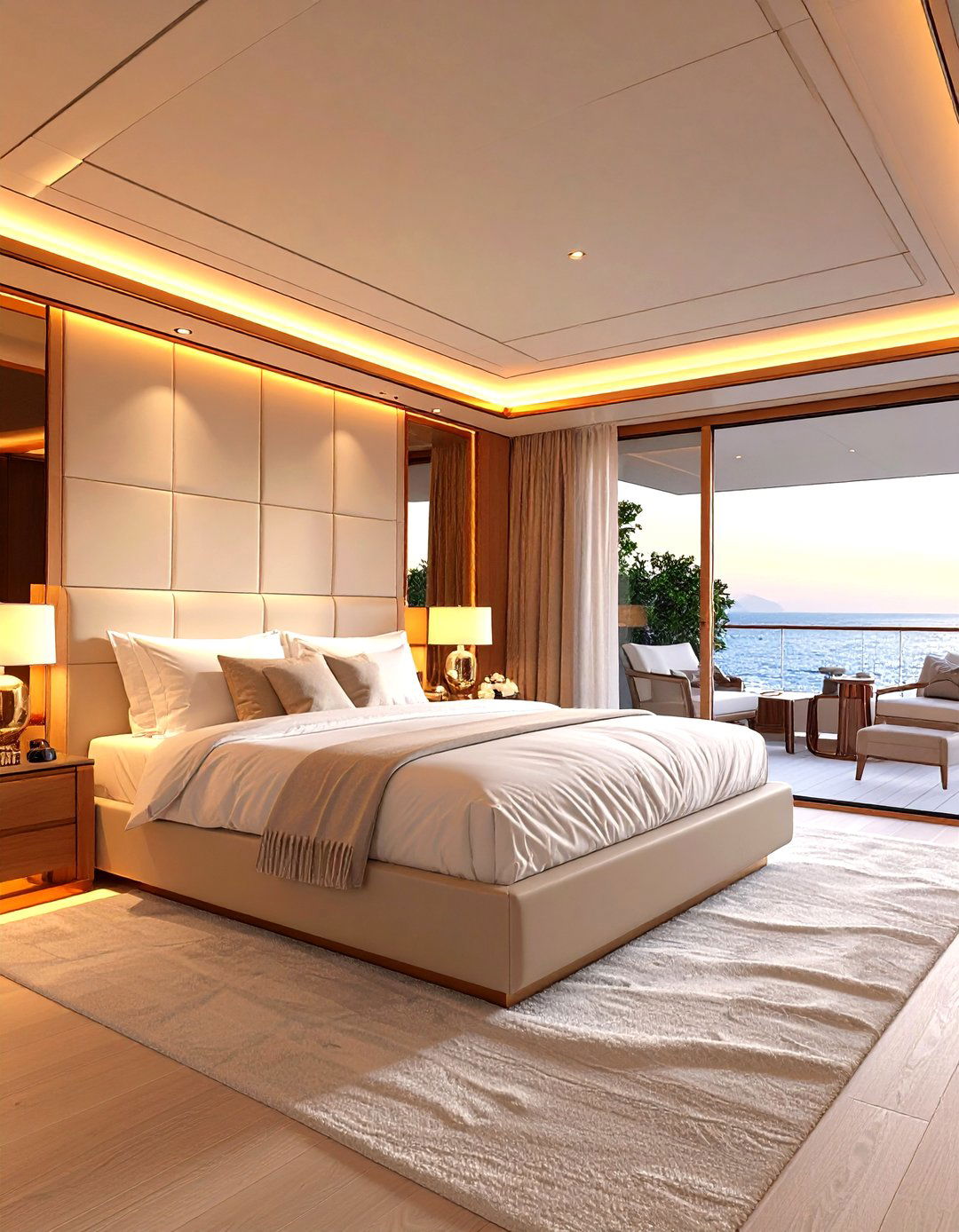 Monochromatic Modern Elegance - 24 yacht bedroom ideas
