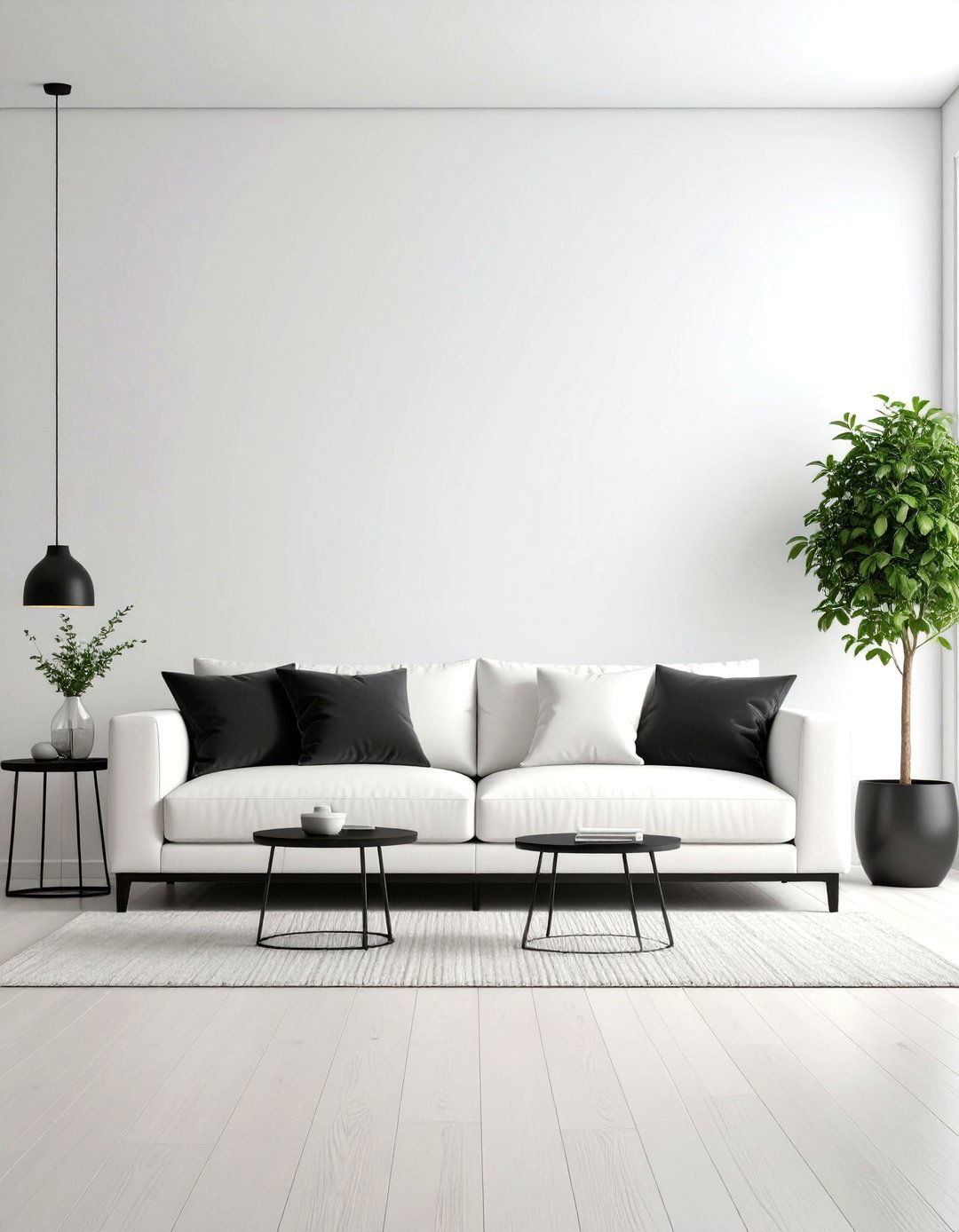 Monochromatic Sophistication - 24 White Couch Living Room Ideas