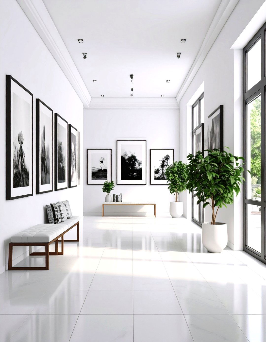 Monochrome Art Collection - 24 Black and White Entryway Design Ideas