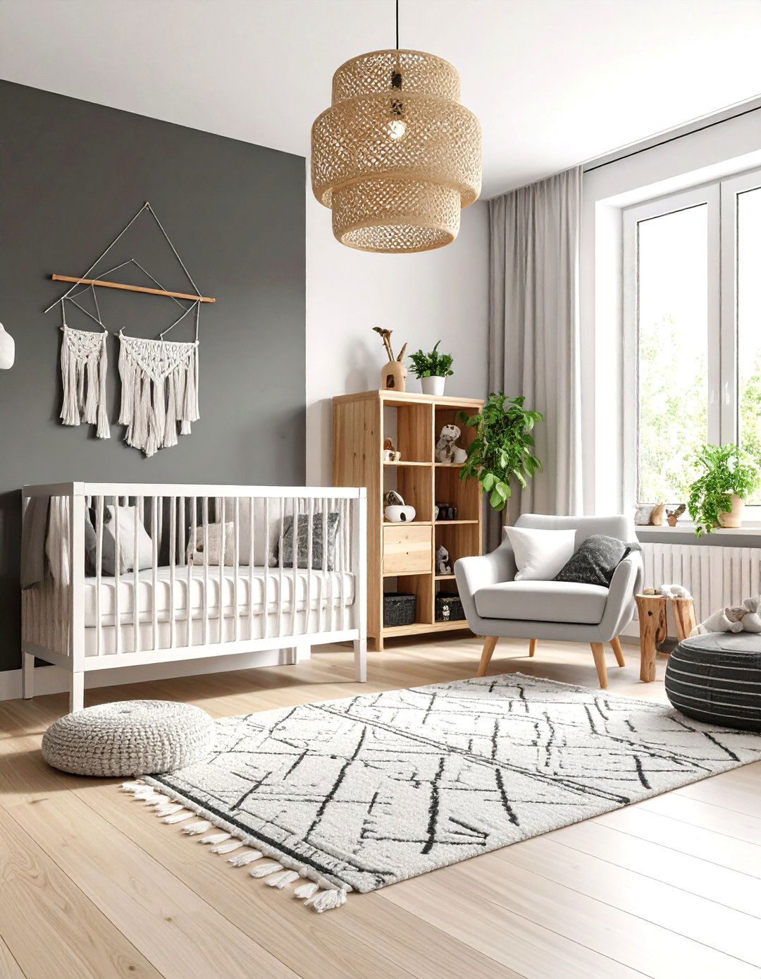 Monochrome Boho Nursery Sophistication - 24 Boho Nursery Ideas