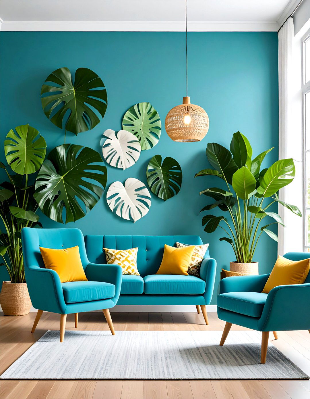 Monstera Swiss Cheese Plant Statement Walls - 24 Indoor Plants That Don't Need Sun