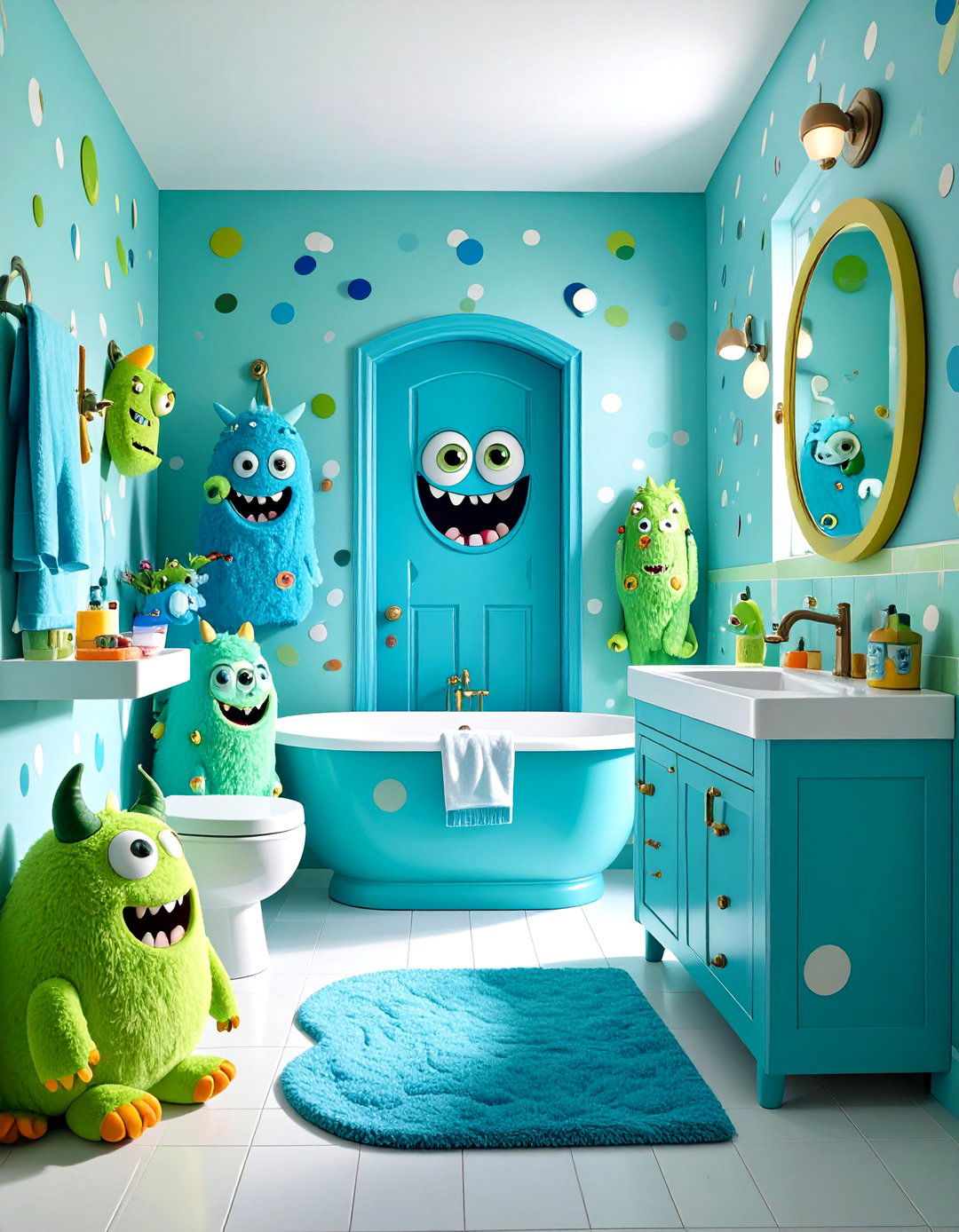 Monsters Inc Silly Scream Factory - 24 Disney Bathroom Ideas
