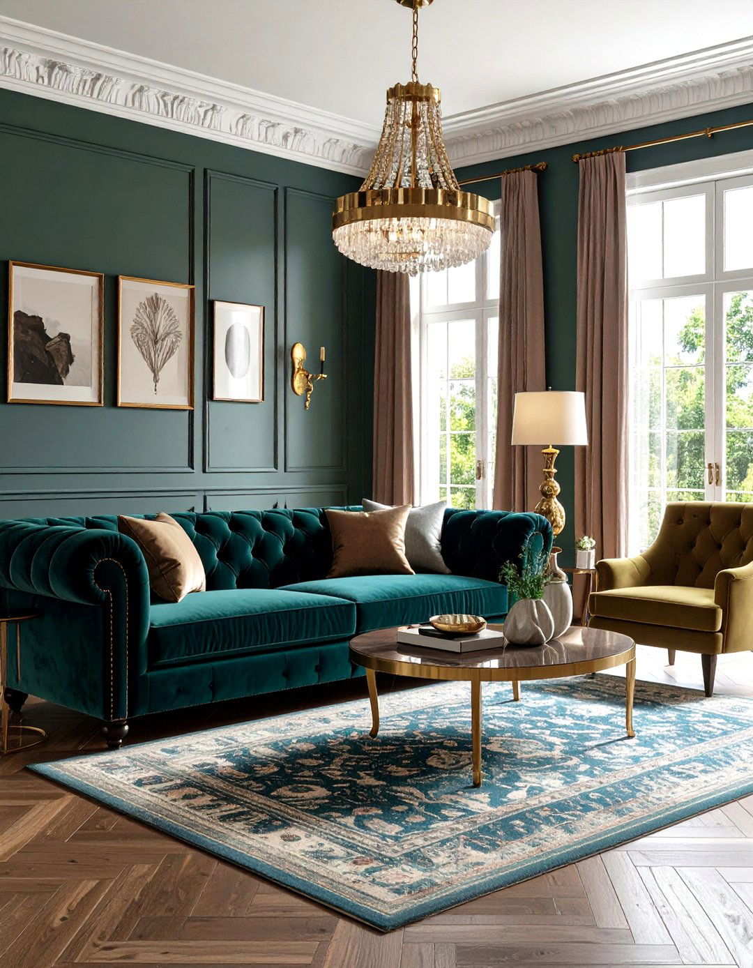 Moody Academia Living Room - 24 Dark Academia Interior Design Ideas