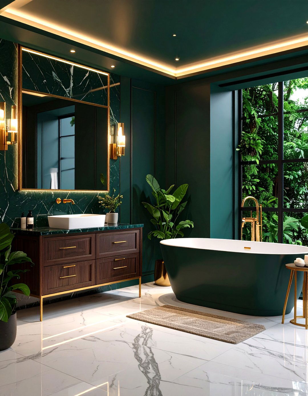 Moody Boutique Hotel Ambiance - 24 Bathroom Decor Ideas
