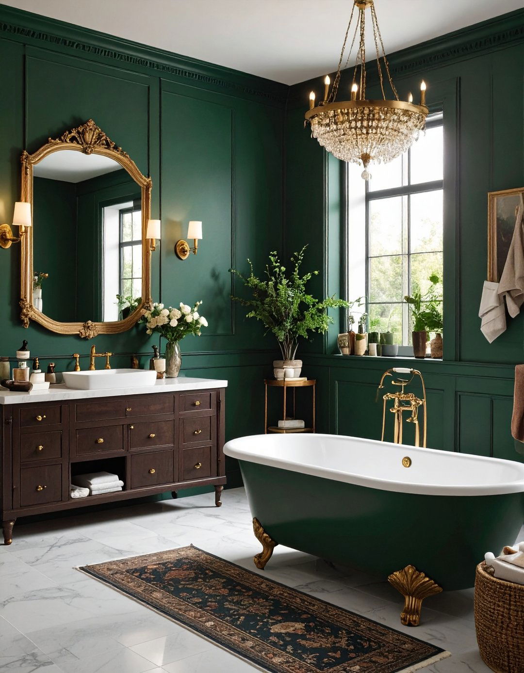 Moody Dark Academia - 24 Quirky Bathroom Ideas