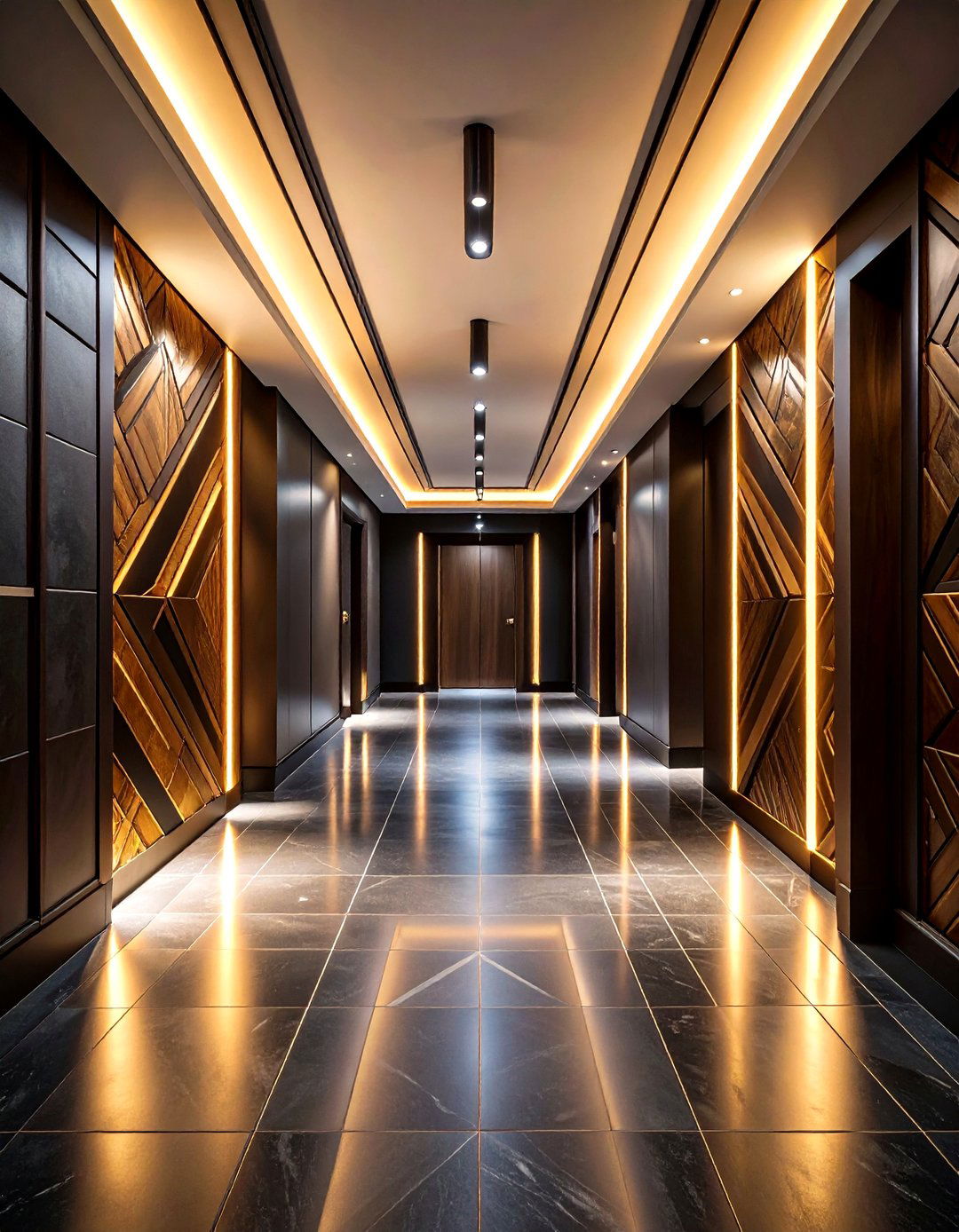 Moody Wallpaper Feature Walls - 24 Dark Hallway Ideas