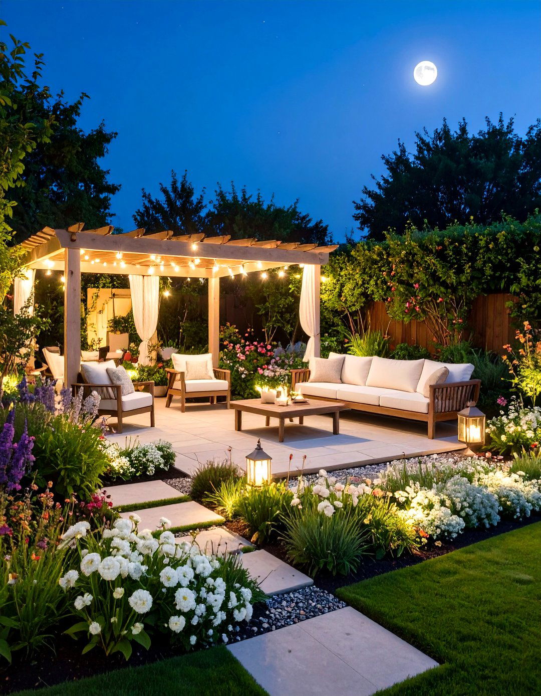 Moon Garden Evening Parterre - 24 Parterre Garden Ideas