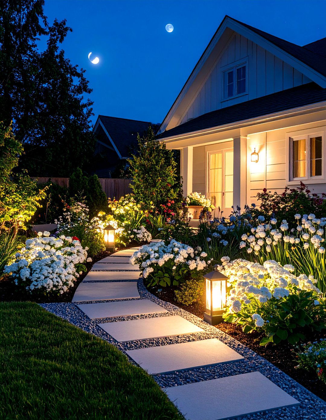 Moonlight Corner Garden Design - 24 Corner Garden Ideas With Pots
