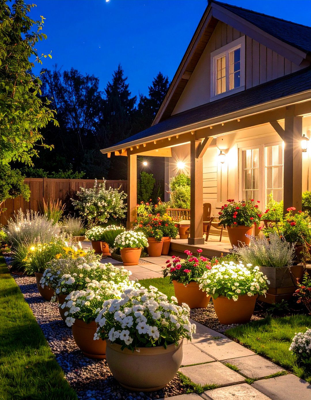 Moonlight Garden Container Displays - 24 Container Garden Ideas
