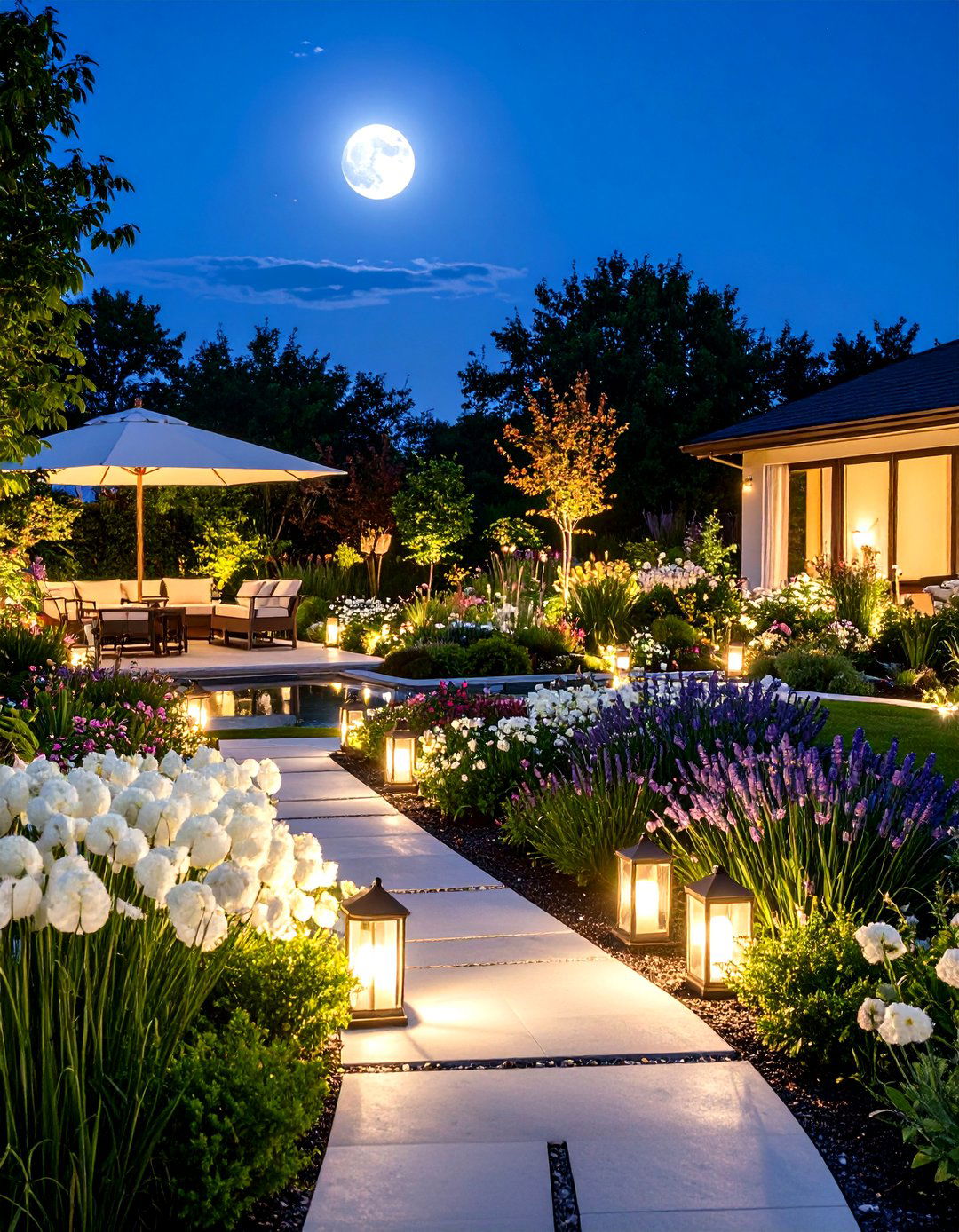 Moonlight Garden Serenity - 24 Greek Garden Ideas
