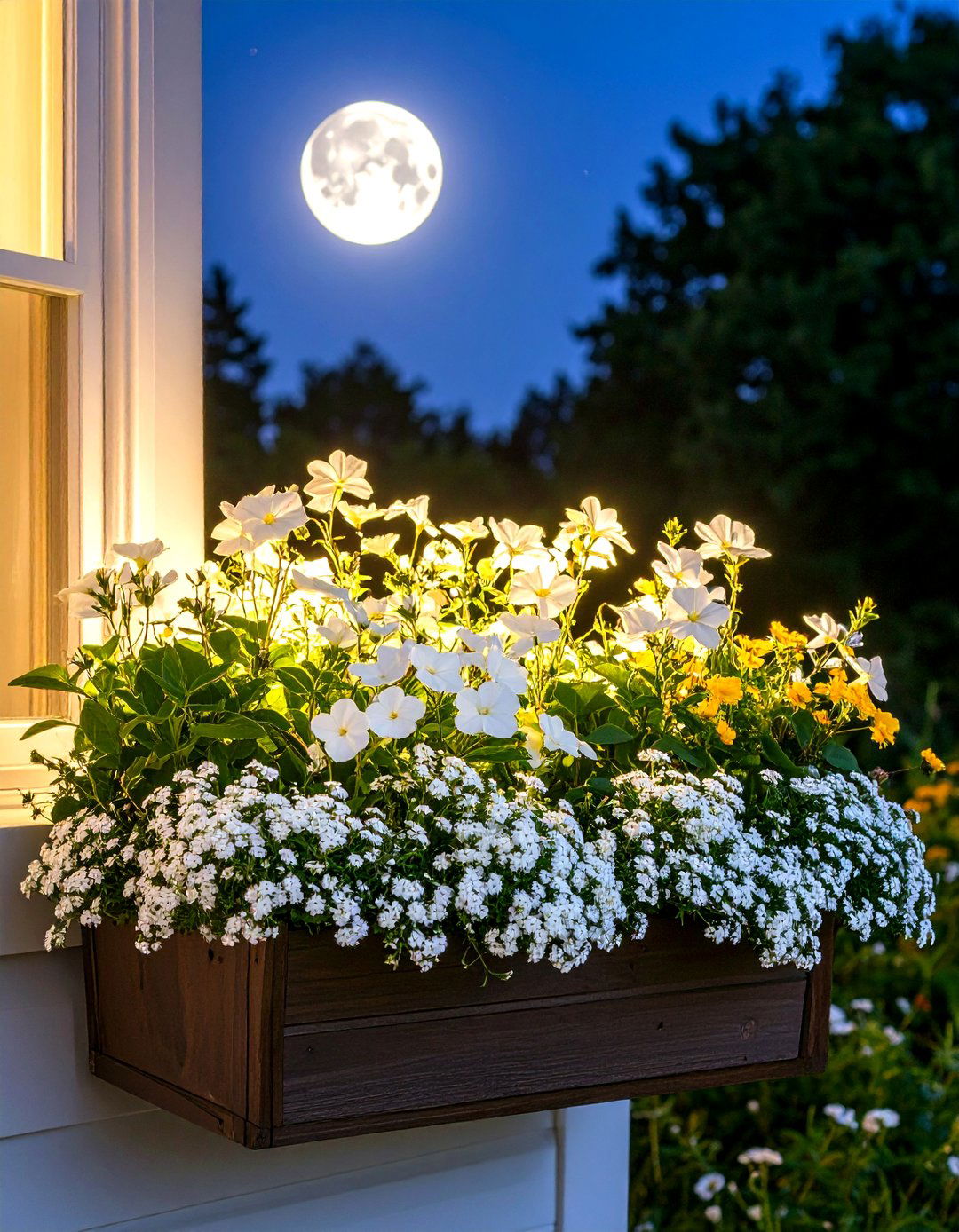 Moonlight Garden Window Box - 24 window box ideas