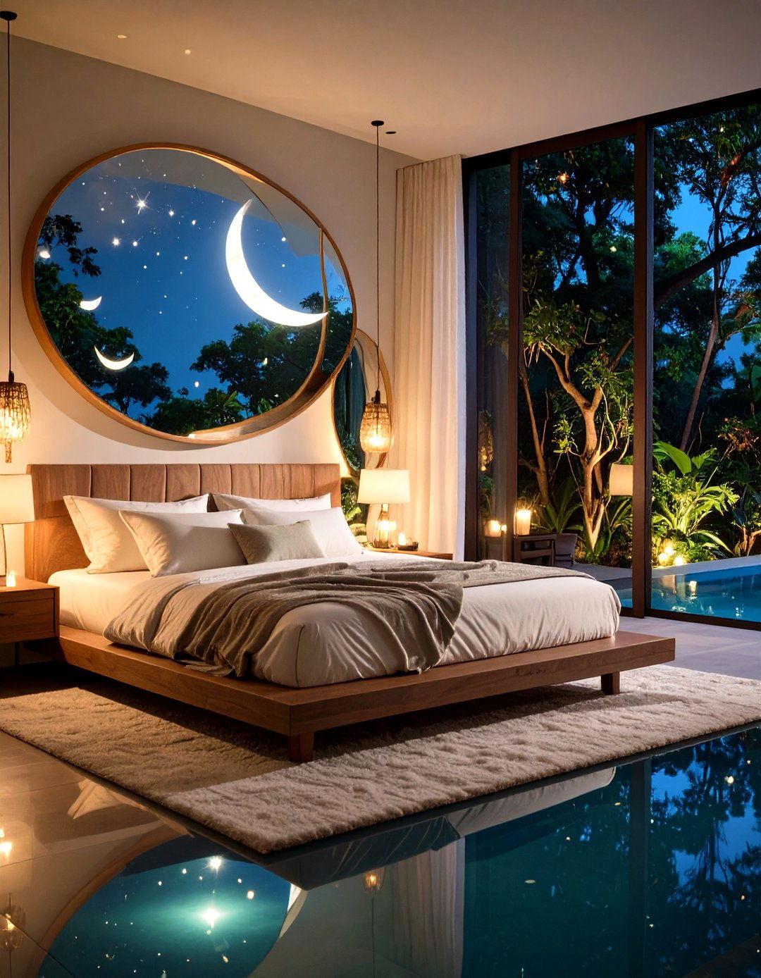 Moonlight on Water Mirror Effects - 24 Mermaid Bedroom Ideas