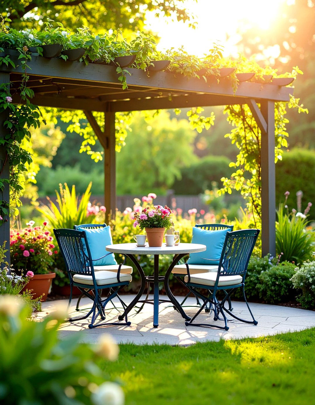Morning Coffee Garden Alcove - 24 Secret Garden Ideas