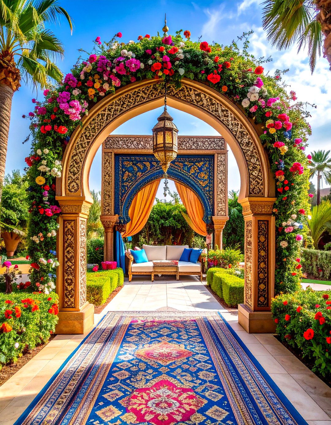Moroccan Arch Wedding Entrance - 24 Wedding Entrance Ideas