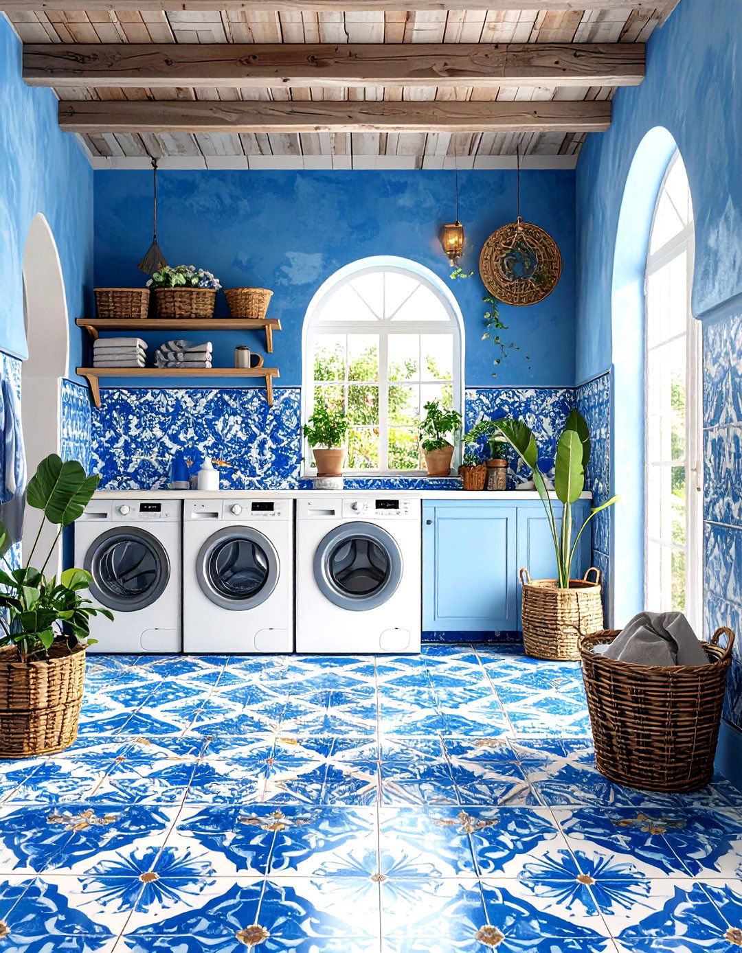 Moroccan Encaustic Cement Tiles - 24 Laundry Room Floor Ideas