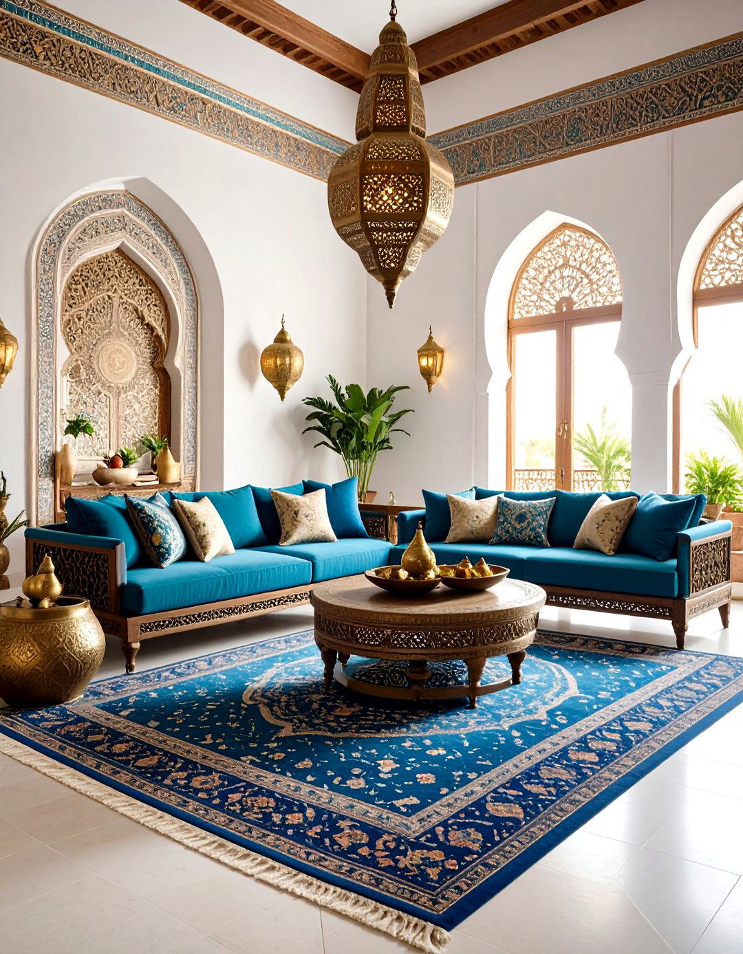 Moroccan Inspired Colorful Retreat - 24 Colorful Living Room Ideas