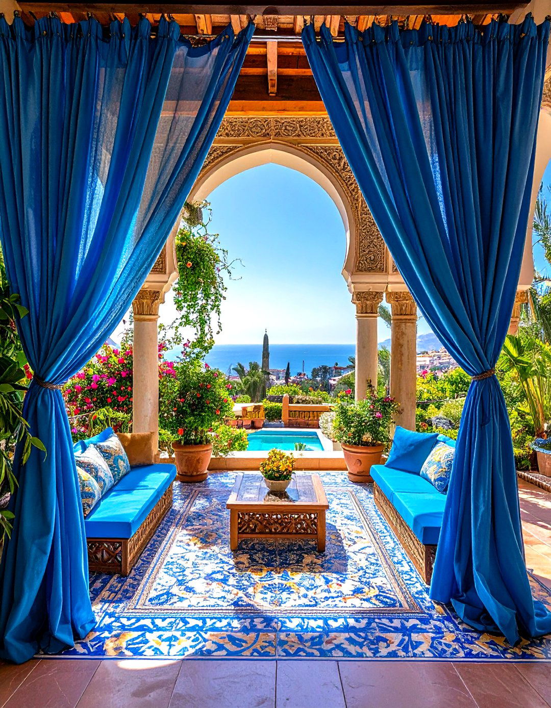 Moroccan Inspired Designs for Exotic Sophistication - 24 Patio Curtain Ideas