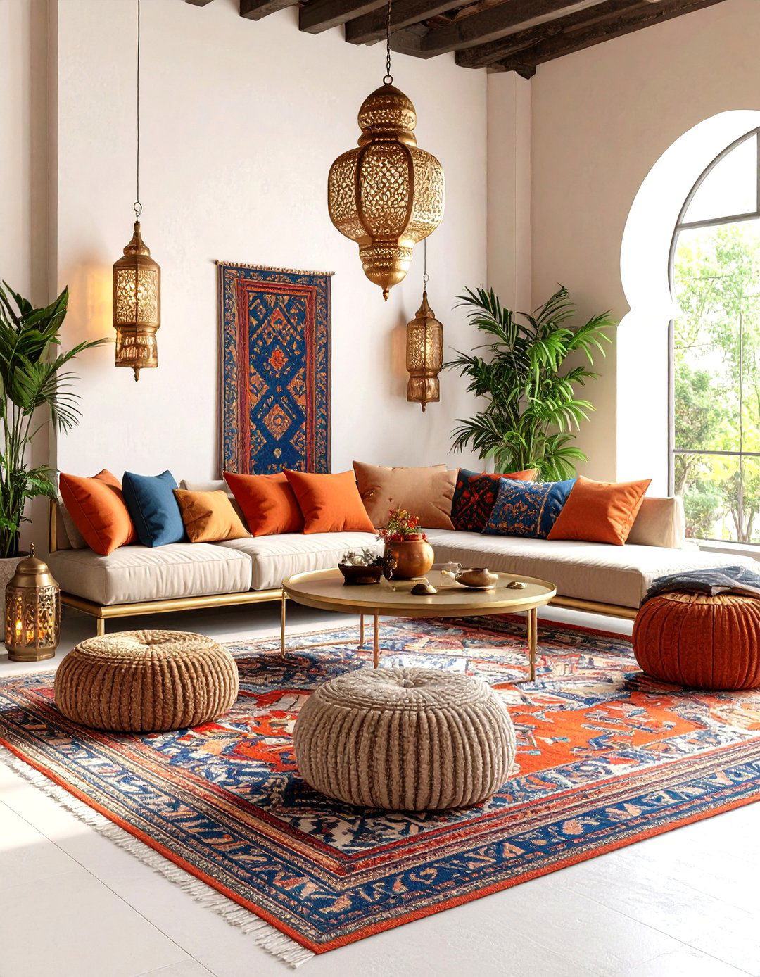 Moroccan Inspired Living Room - 24 How to Decorate With Yellow and Pink