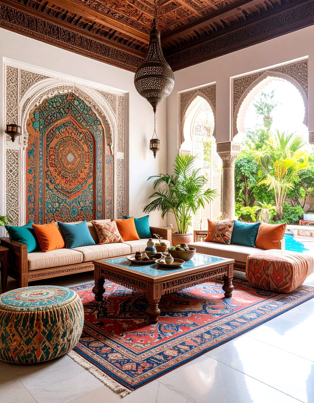 Moroccan Inspired Media Majlis - 24 Small Media Room Ideas