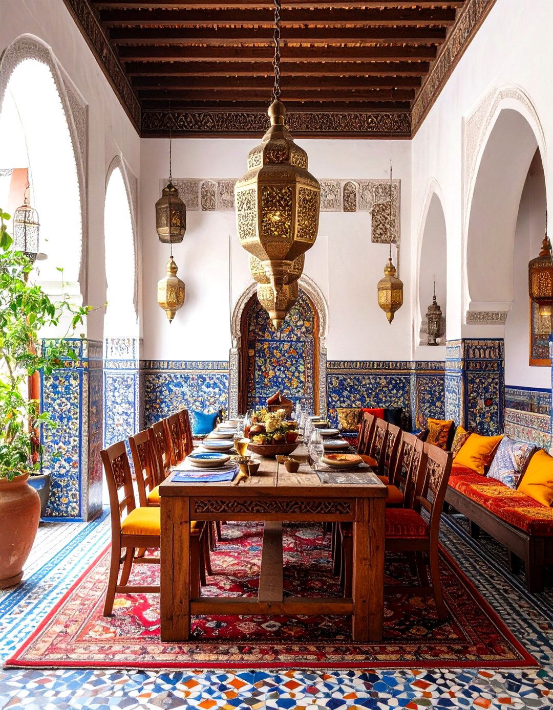 Moroccan Inspired Spice Market - 24 Colorful Dining Room Ideas