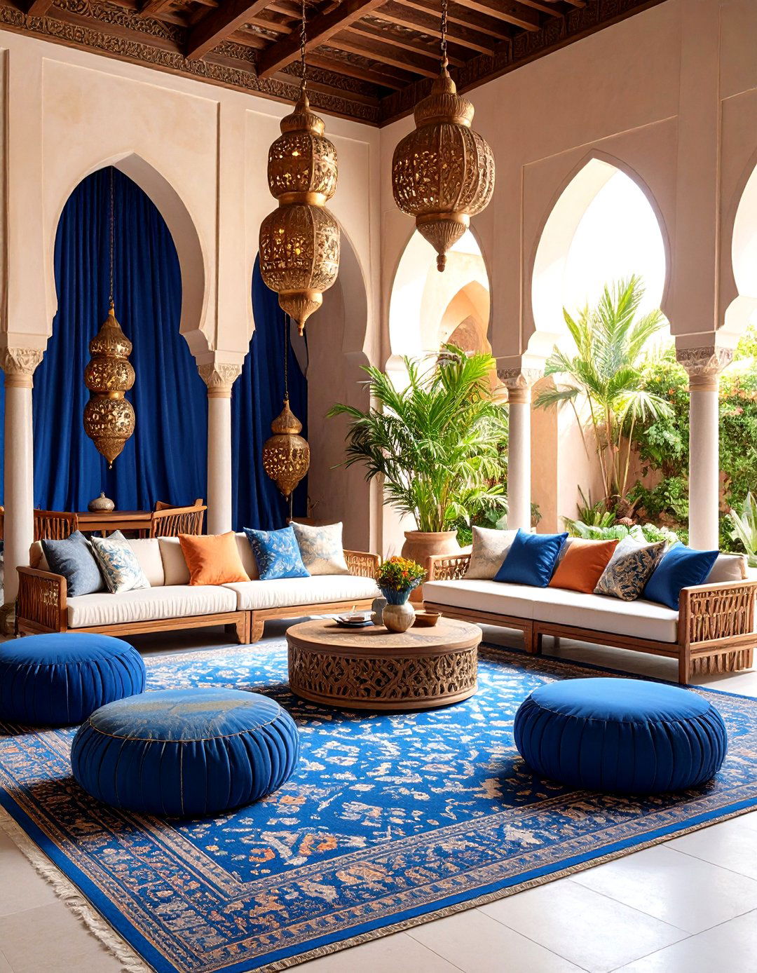 Moroccan Inspired Terracotta Lounging Spaces - 24 Terracotta Wedding Décor Ideas