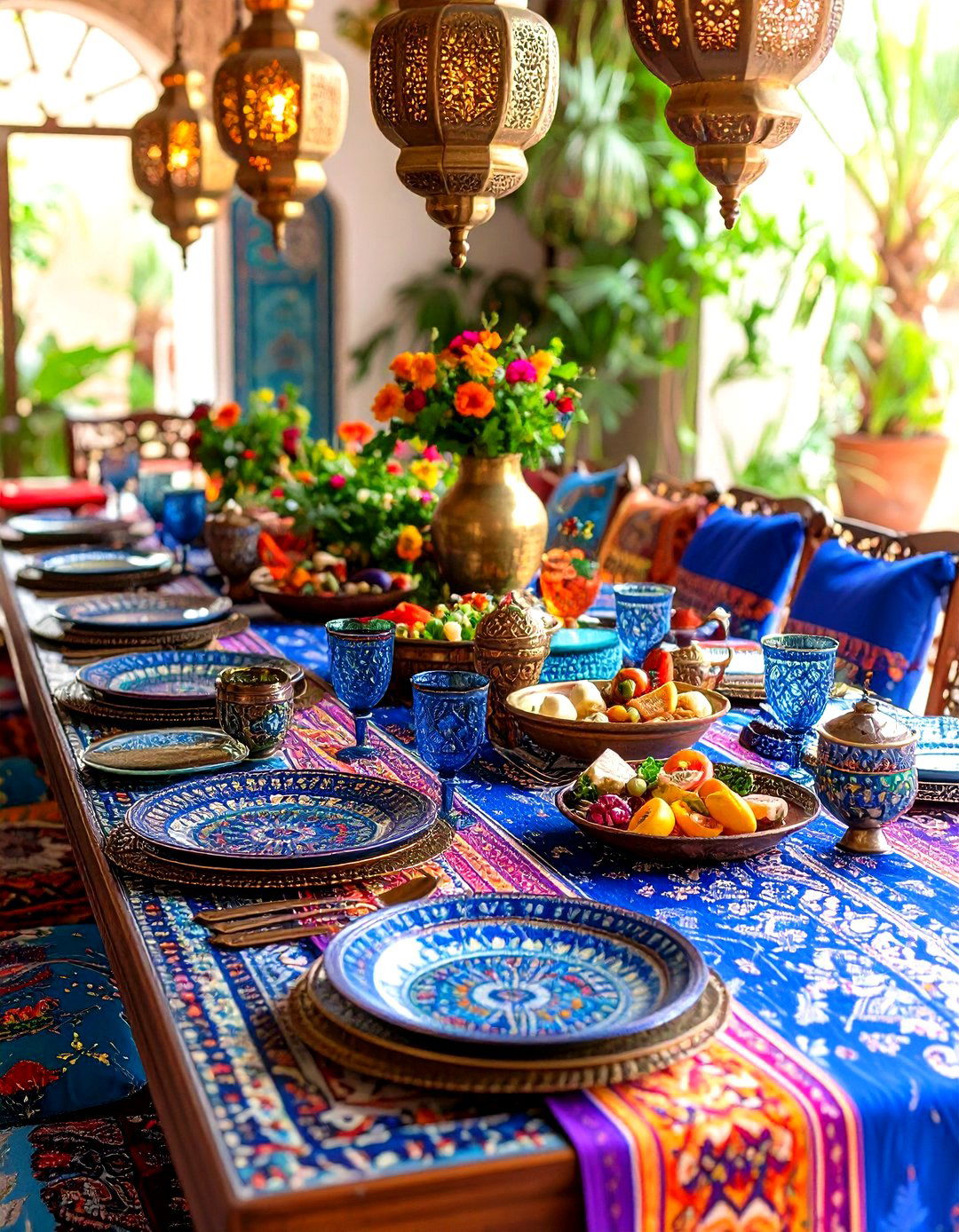 Moroccan Oasis Tablescape - 24 Tablescape Ideas