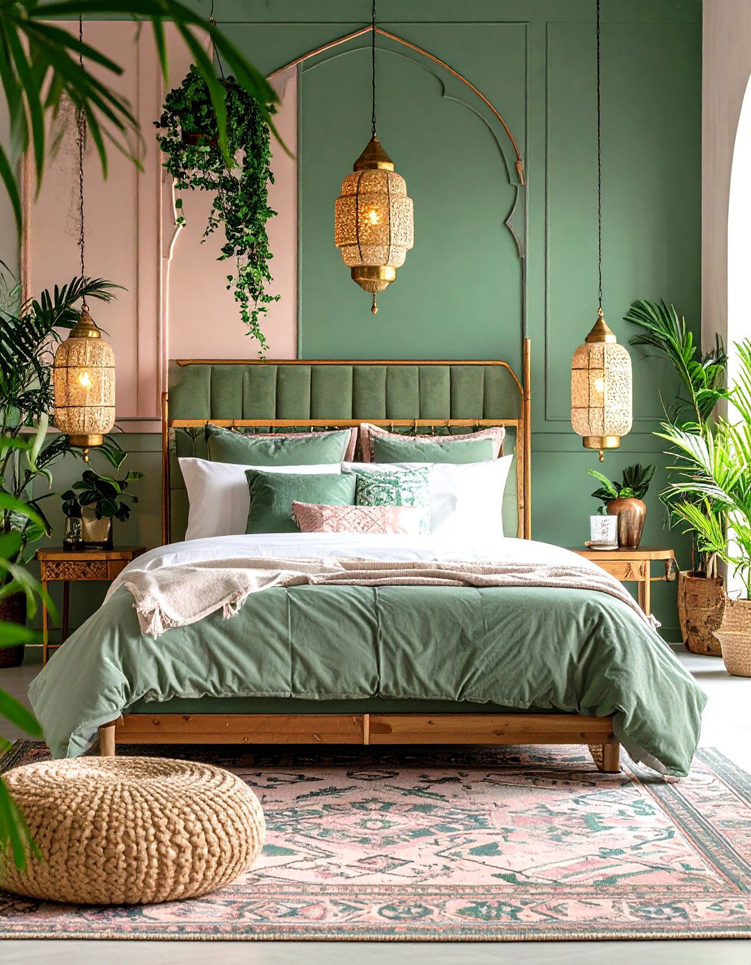 Moroccan Pink and Green Tile Inspiration - 24 Pink and Green Bedroom Ideas