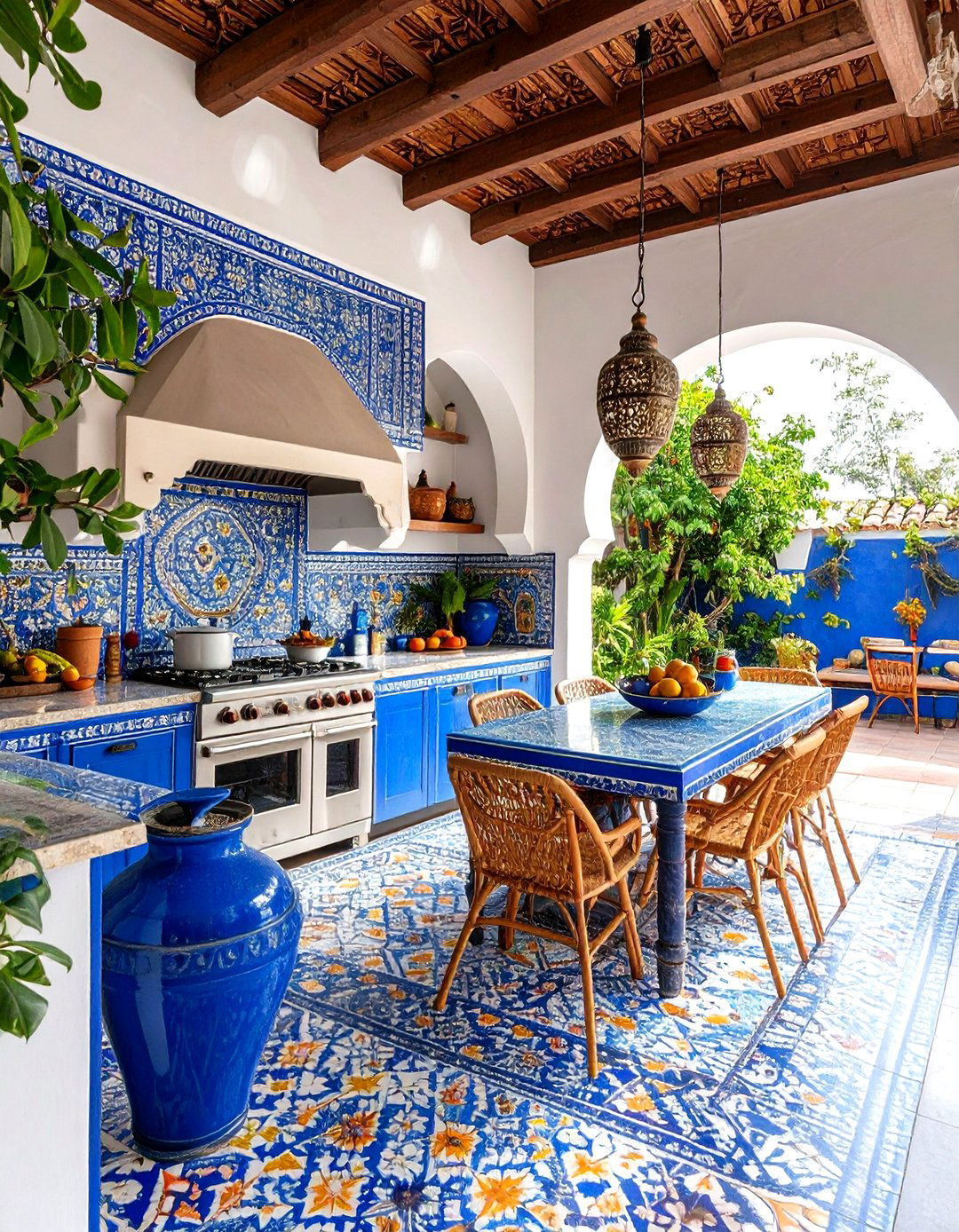 Moroccan Tile Lanai Kitchen - 24 Lanai Kitchen Ideas