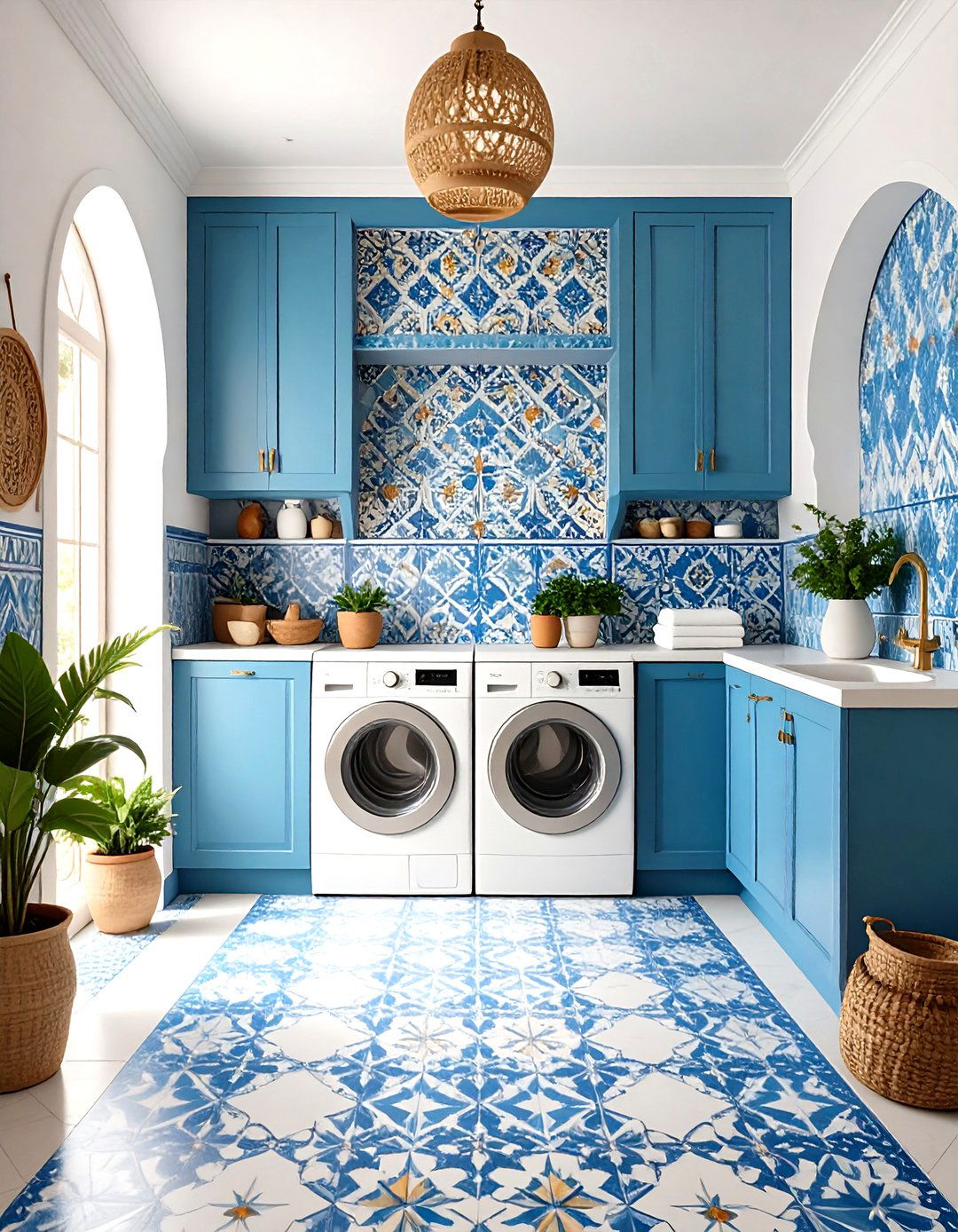 Moroccan Tile Patterns - 24 Laundry Room Wallpaper Ideas