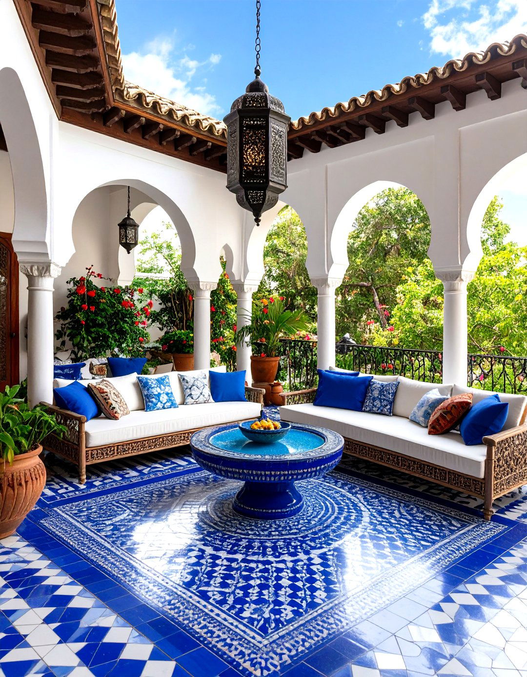 Moroccan Veranda with Exotic Details - 24 Veranda Ideas