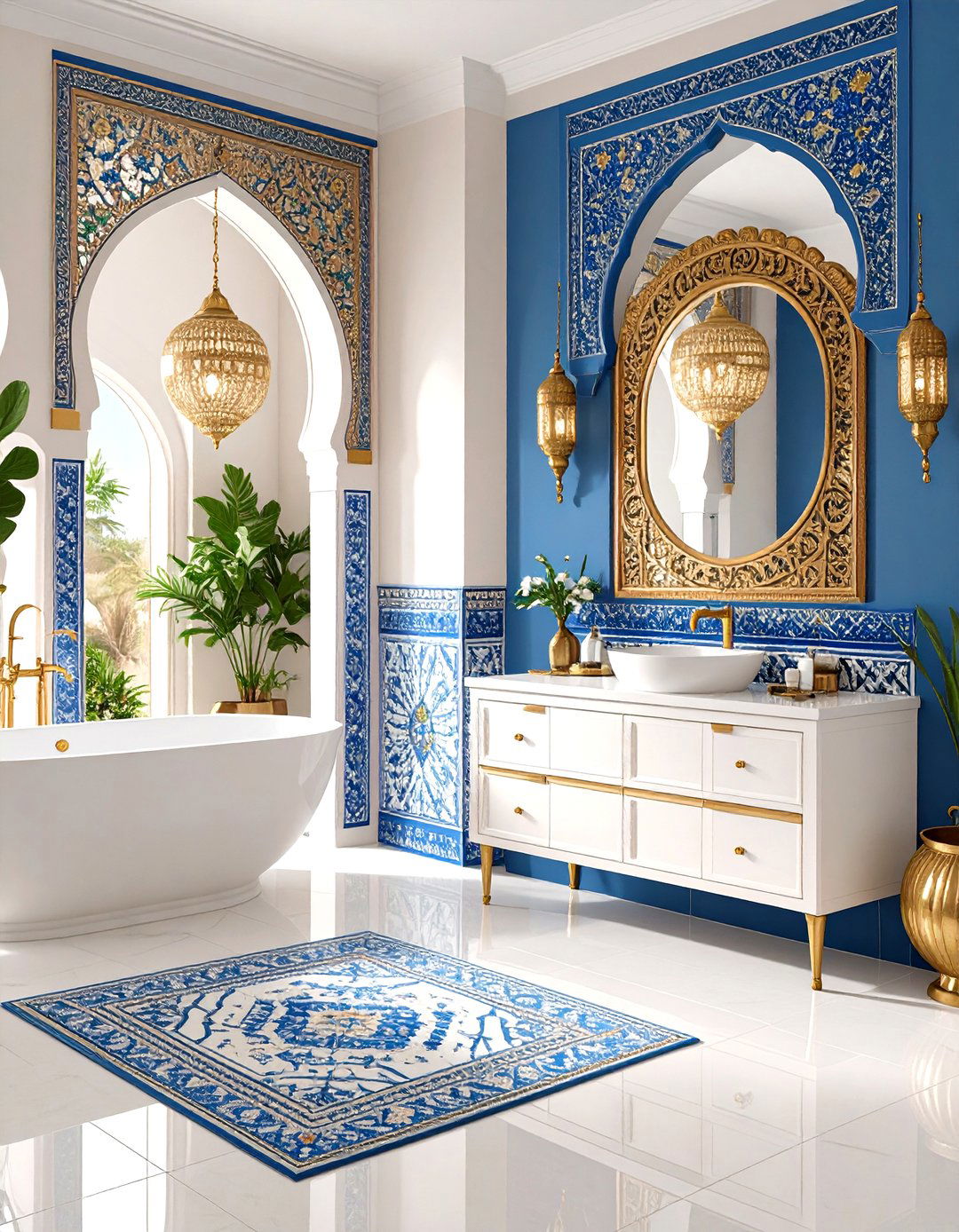 Moroccan Vintage Tiles - 24 Vintage Bathroom Ideas