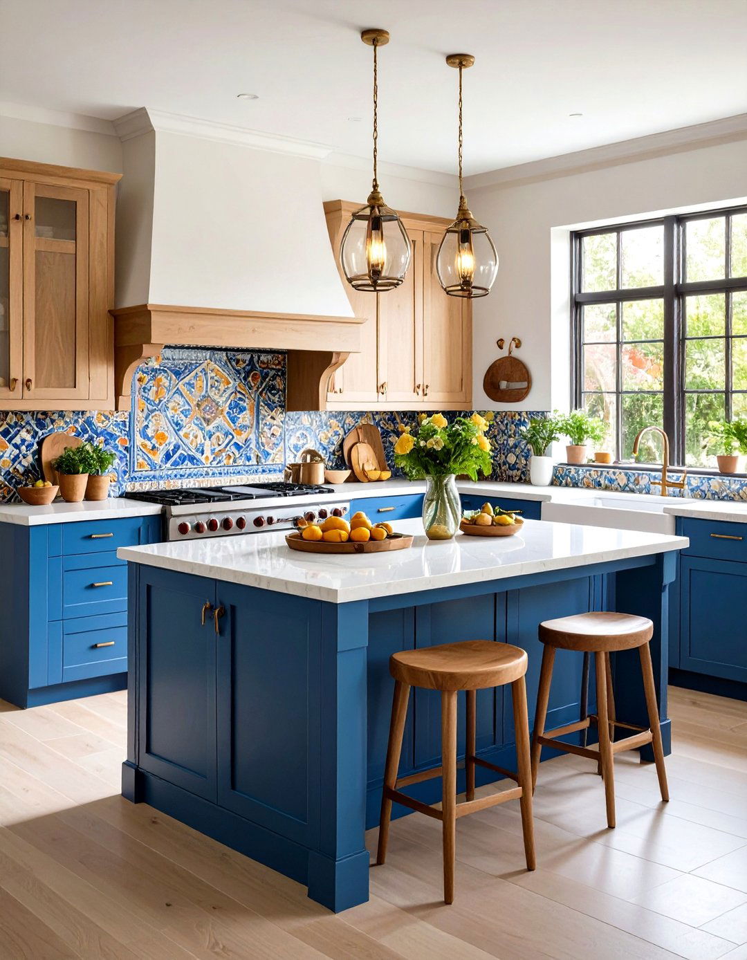 Mosaic Tile Kitchen Backsplash - 24 Mediterranean Kitchen Ideas