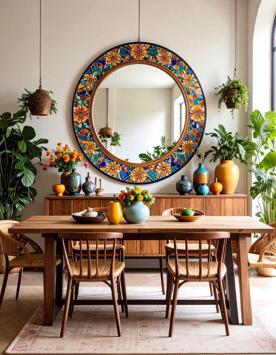 Mosaic Tile Mirrors - 24 Dining Room Mirror Ideas