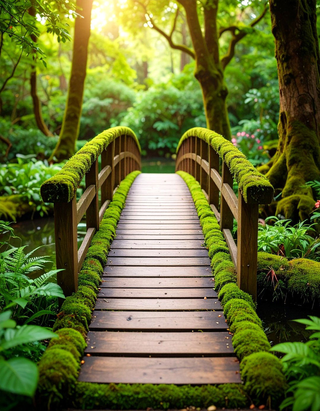 Moss Bridge Transition Garden - 24 Moss Garden Ideas