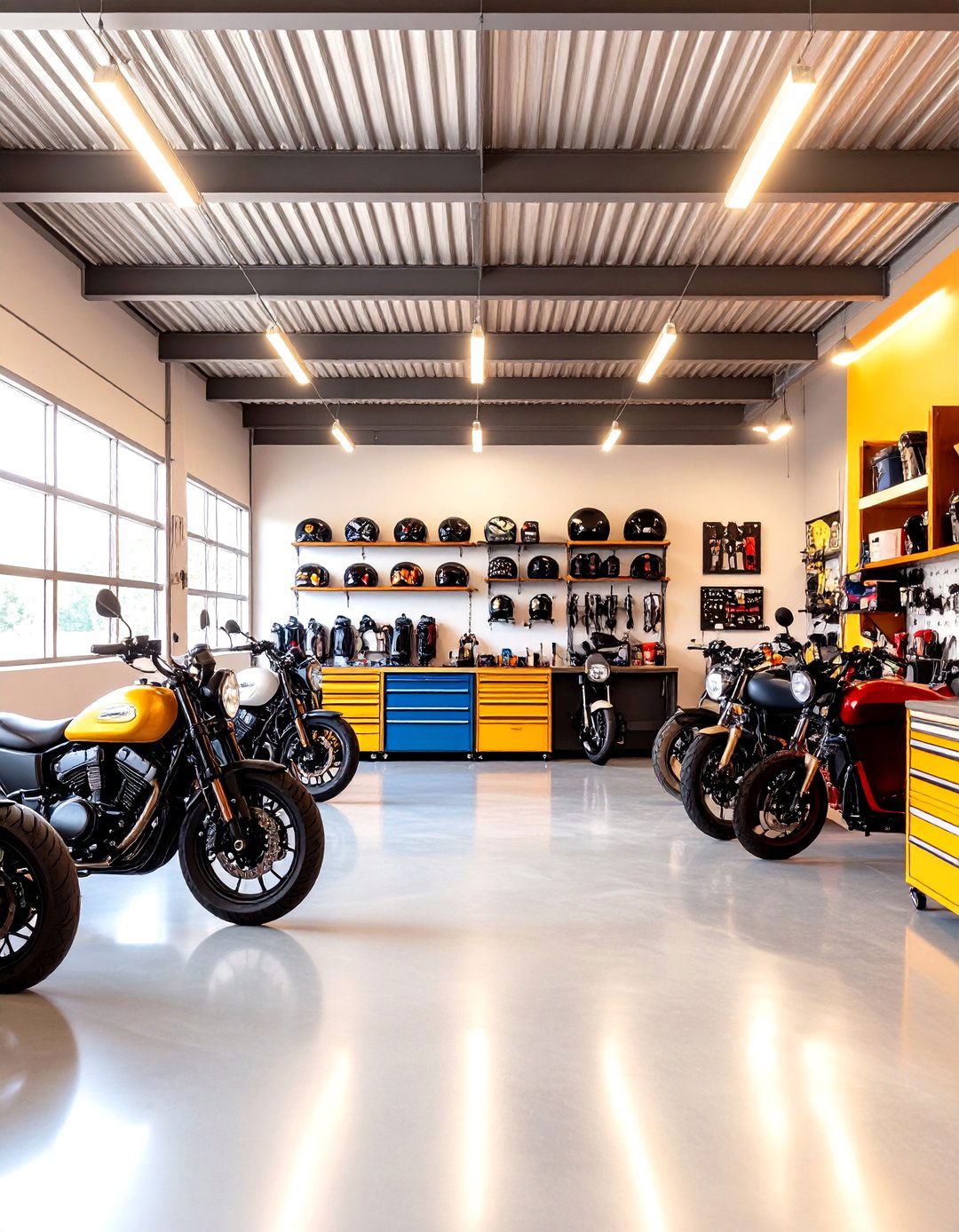 Motorcycle Garage Clubhouse Cave - 24 Man Cave Ideas