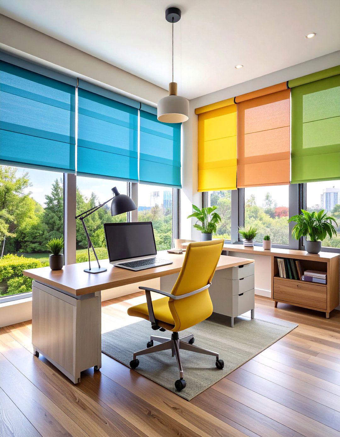 Motorized Roller Shades with Smart Home Integration - 24 Window Treatments Ideas
