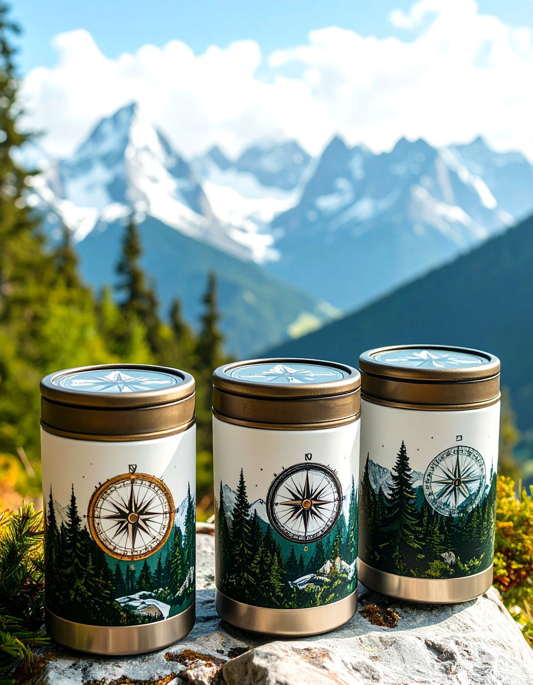 Mountain Adventure Wedding Koozies - 24 Wedding Koozie Ideas