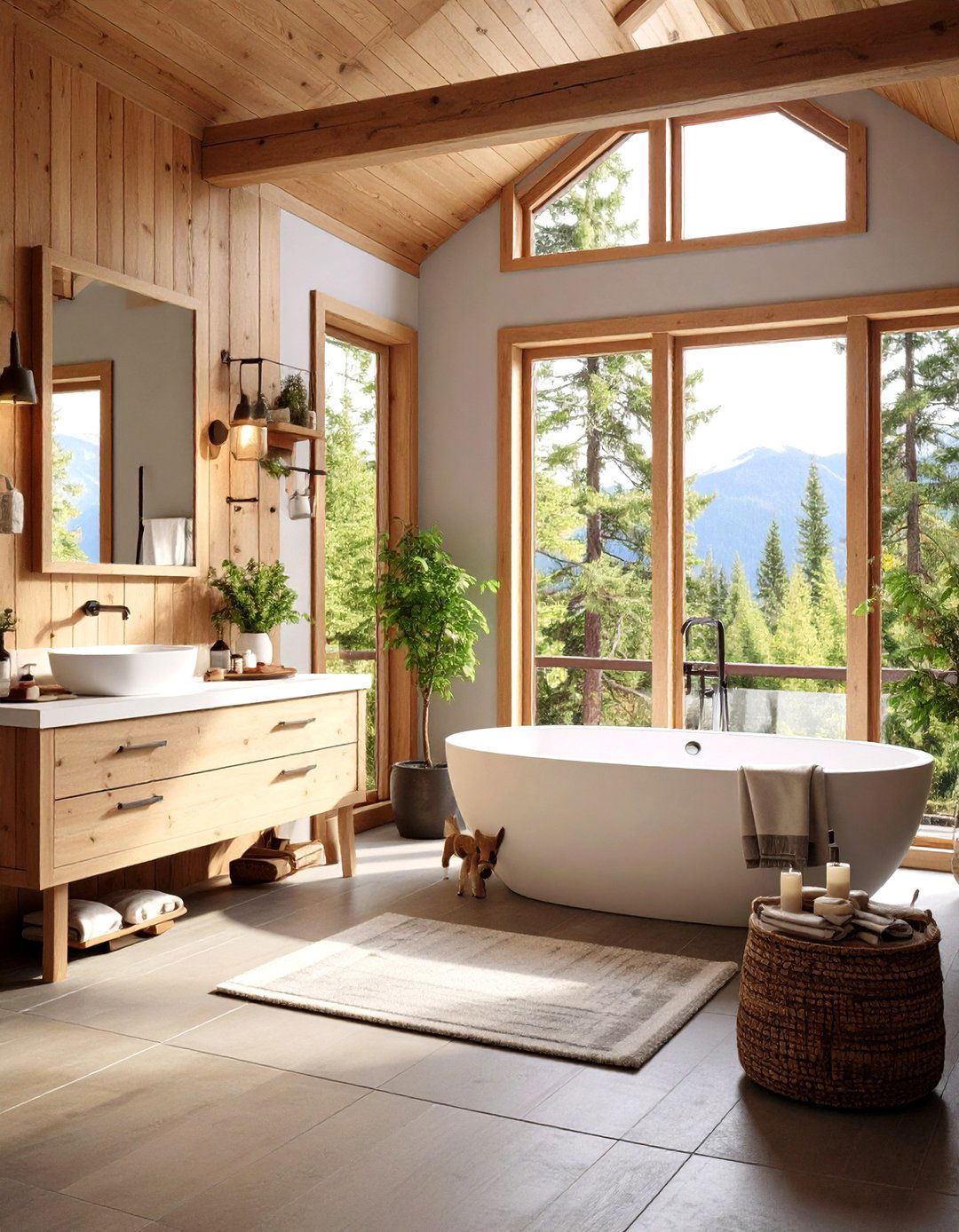 Mountain Cabin Boys Bathroom - 24 Boy Bathroom Ideas