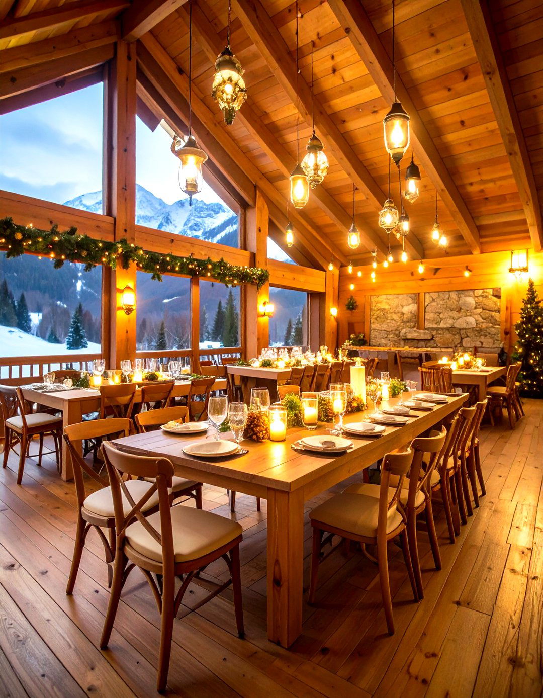 Mountain Chalet Winter Wedding with Alpine Details - 24 Winter Wedding Ideas